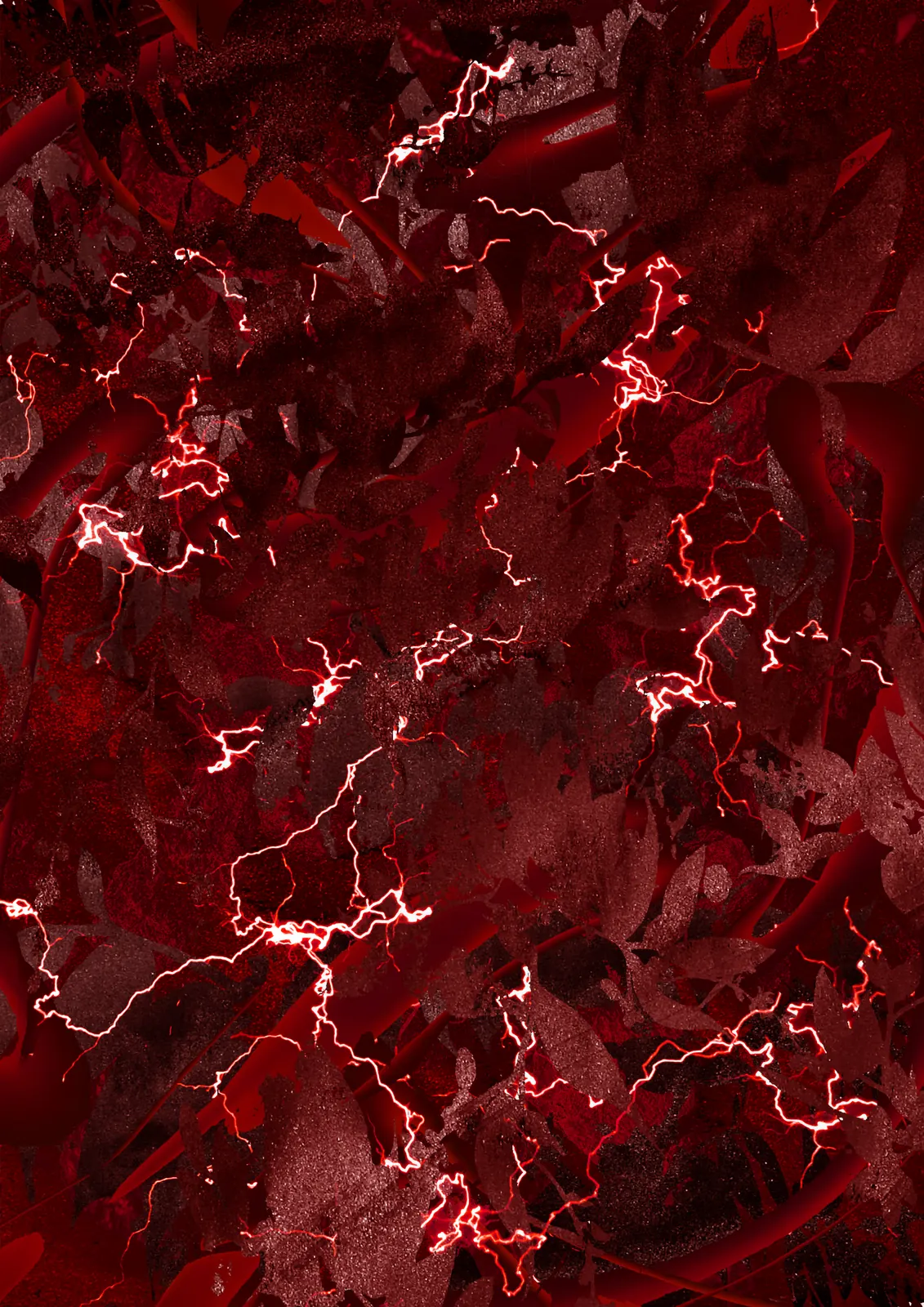 Heartbreak: deep reds with fine white veins running through them.