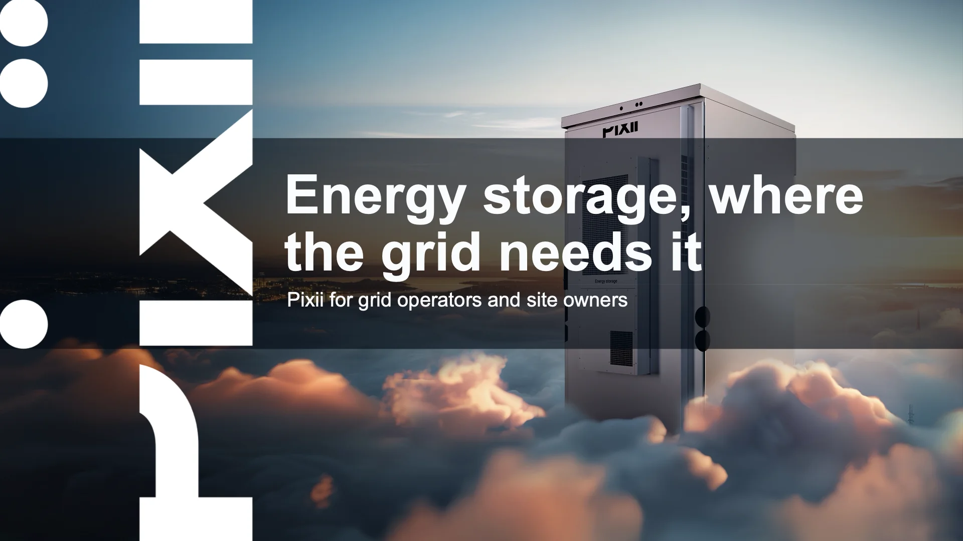 The cover: Energy storage, where the grid needs it, in the title band over the PowerShaper XLP campaign photograph, the wordmark running up the left.